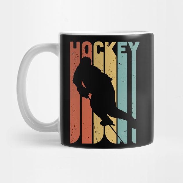 Retro Hockey / hockey lover gift idea / hockey fan present / ice sports by Anodyle